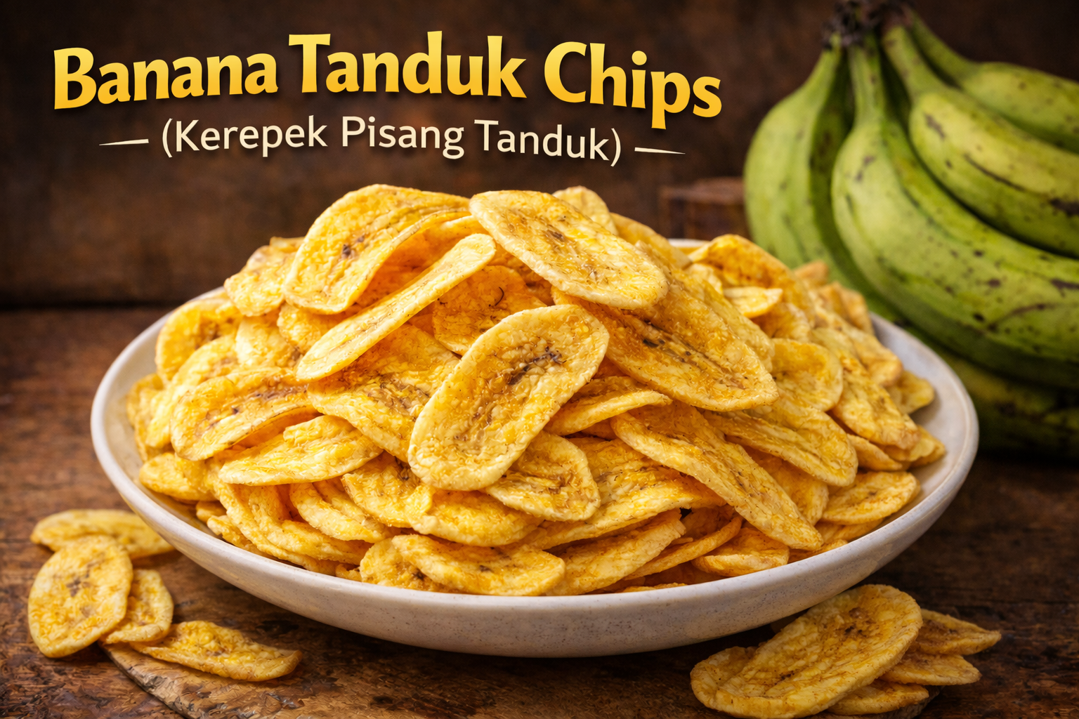 Banana Tanduk Chips (Kerepek Pisang Tanduk)